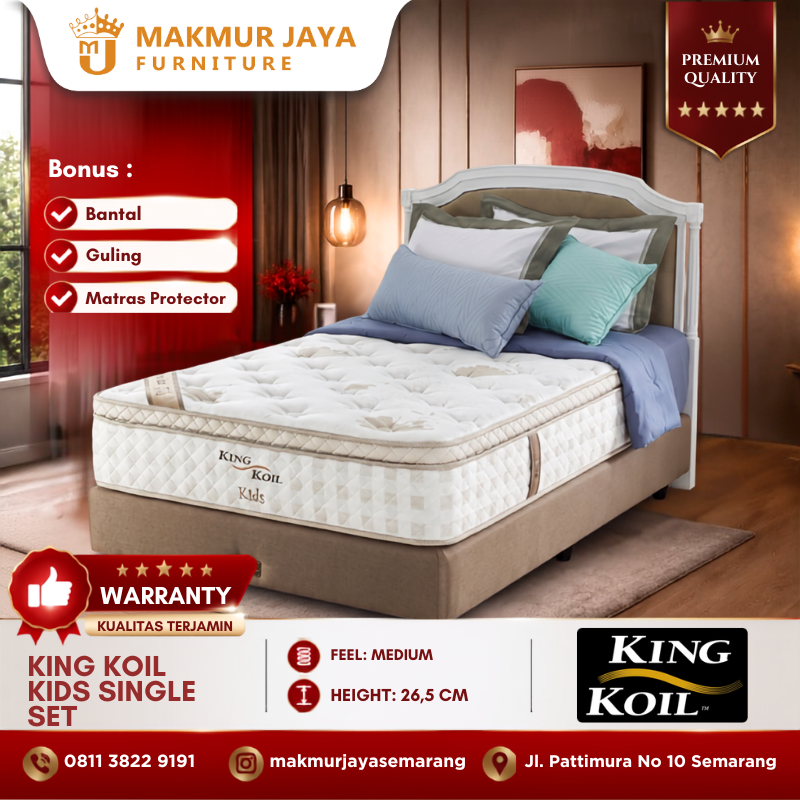 KING KOIL KIDS SINGLE SET